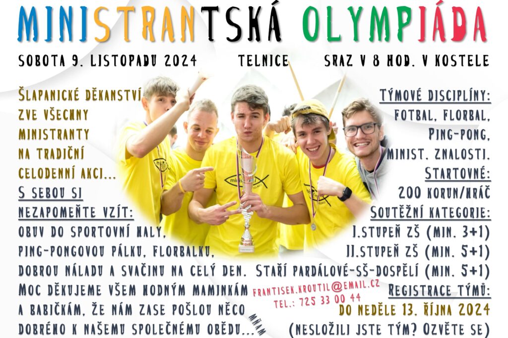 plakátek k ministrantské olympiádě