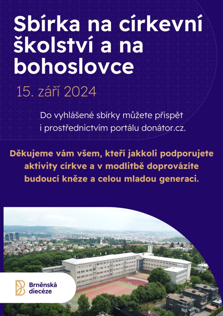 plakátek ke sbírce na bohoslovce 2024