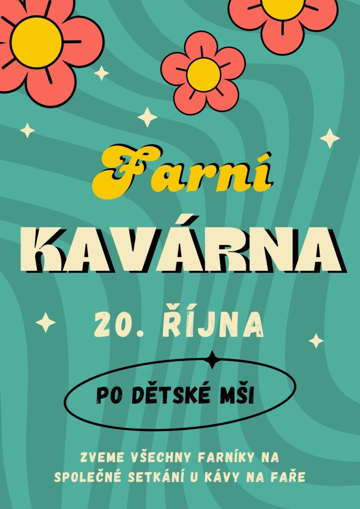 Farní kavárna - plakát