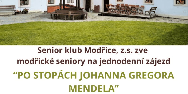 Senior klub Modřice zve na zájezd