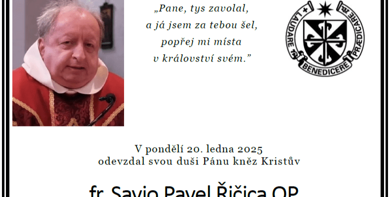 Pohřeb – fr. Savio Pavel Řičica, OP